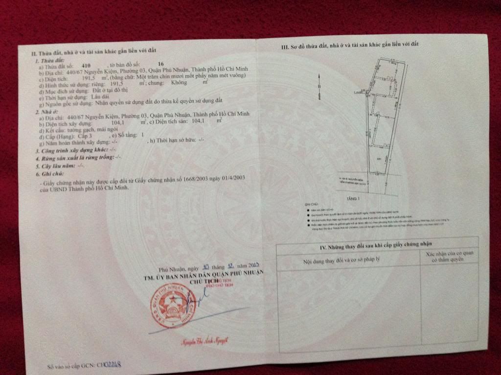 Bán nhà mặt tiền hẽm 191,5m2 . Trung tâm Quận Phú Nhuận