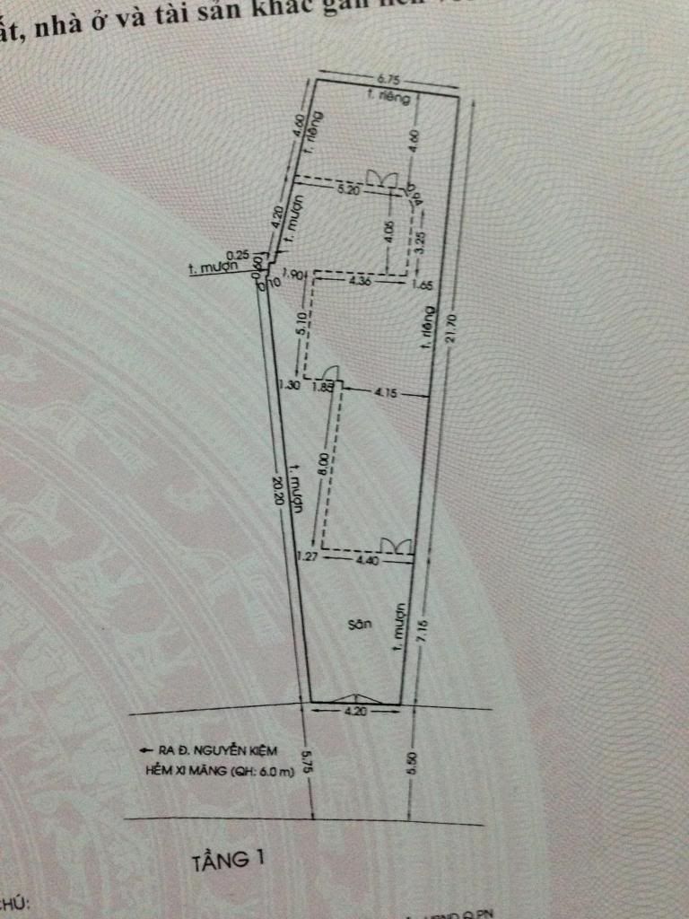 Bán nhà mặt tiền hẽm 191,5m2 . Trung tâm Quận Phú Nhuận - 1