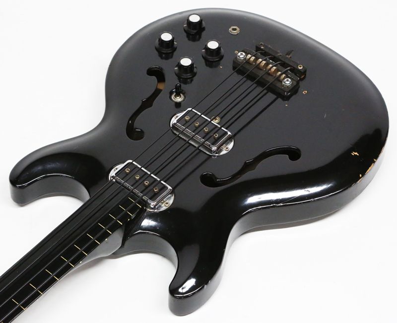 1970 HOHNER BLACK WIDOW VINTAGE BARTELL ACOUSTIC FRETLESS ELECTRIC