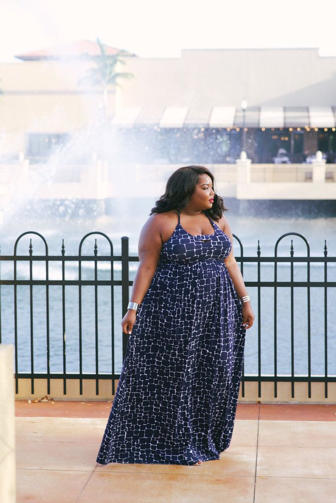 bbw maxi dress