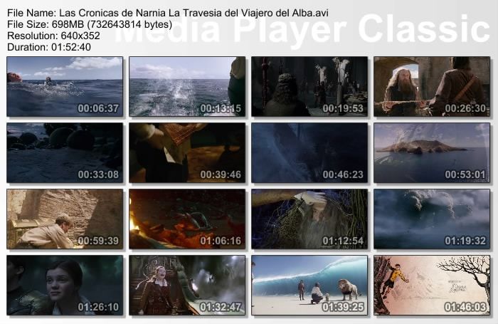 Las Crónicas de Narnia La Travesía del Viajero del Alba Capturas