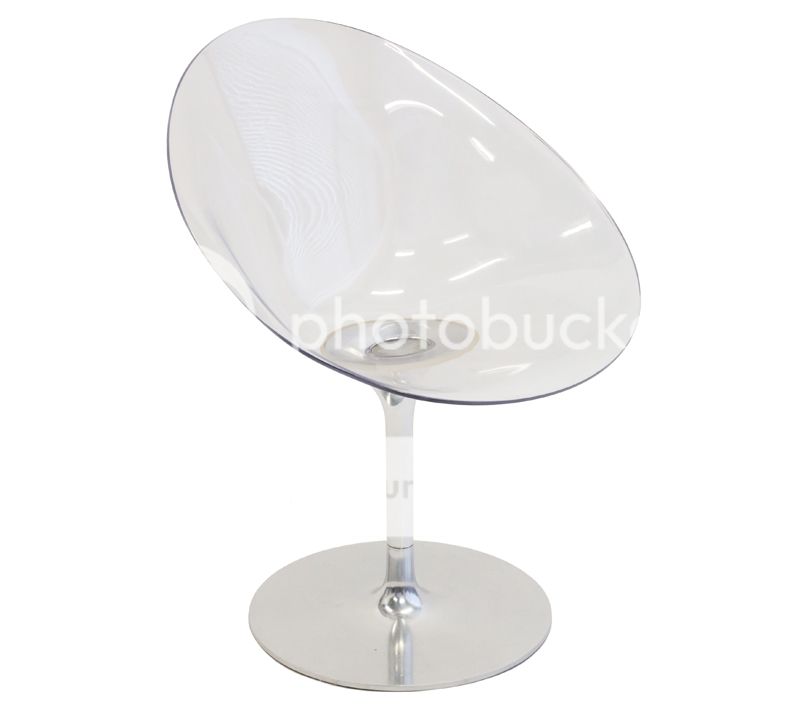 Eros by Kartell Polycarbonate Chairs Phillippe Starck Lucite Space Age Modern