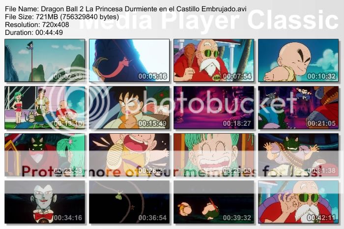Dragon Ball La Princesa Durmiente en el Castillo Embrujado Capturas