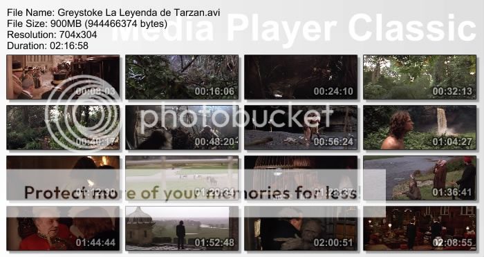 Greystoke: La Leyenda de Tarzán Capturas